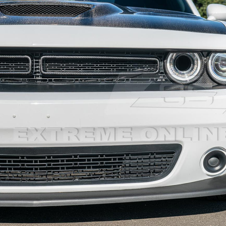2015-23 Dodge Challenger Front Bumper Grille Trim Insert Overlay