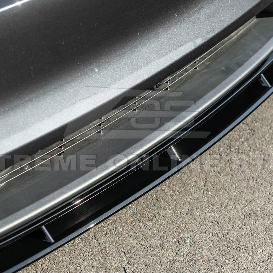 2025-Up Tesla Model Y Track Style 4 Pcs Front Bumper Lip Splitter