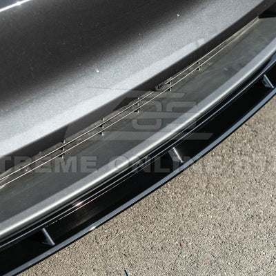 2025-Up Tesla Model Y Track Style 4 Pcs Front Bumper Lip Splitter