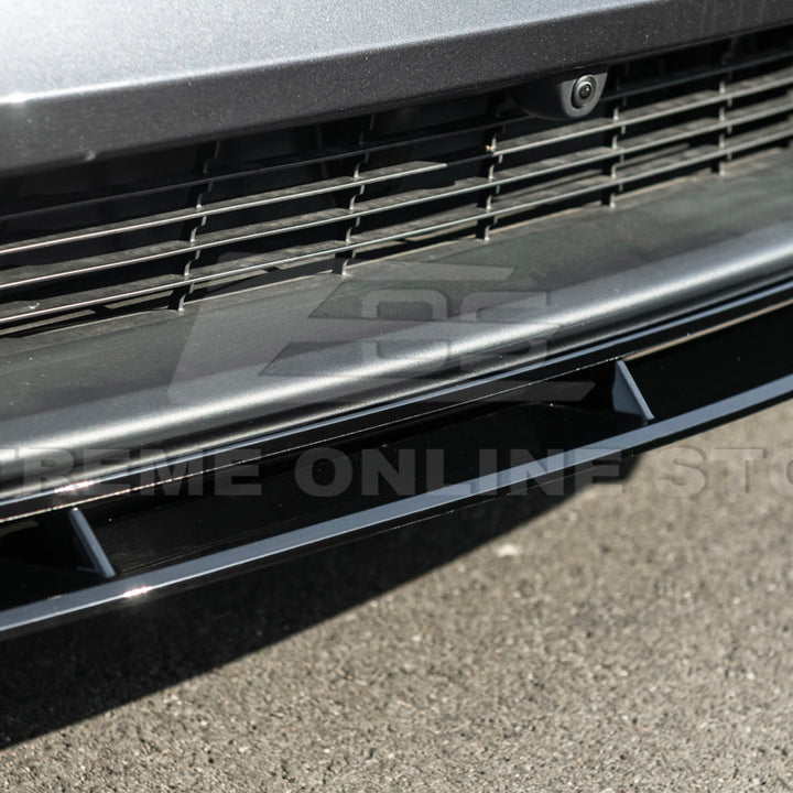 2025-Up Tesla Model Y Track Style 4 Pcs Front Bumper Lip Splitter