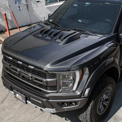 2021-Up F-150 Raptor Carbon Fiber Hood Cover