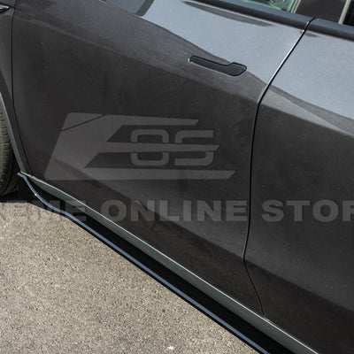 2025-Up Tesla Model YTrack Style Side Skirts Rocker Panel Pair