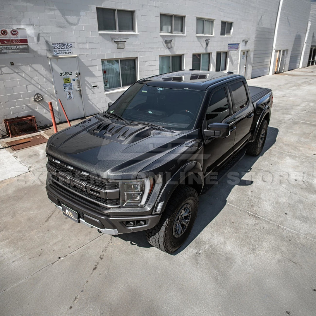 2021-Up F-150 Raptor Carbon Fiber Hood Cover
