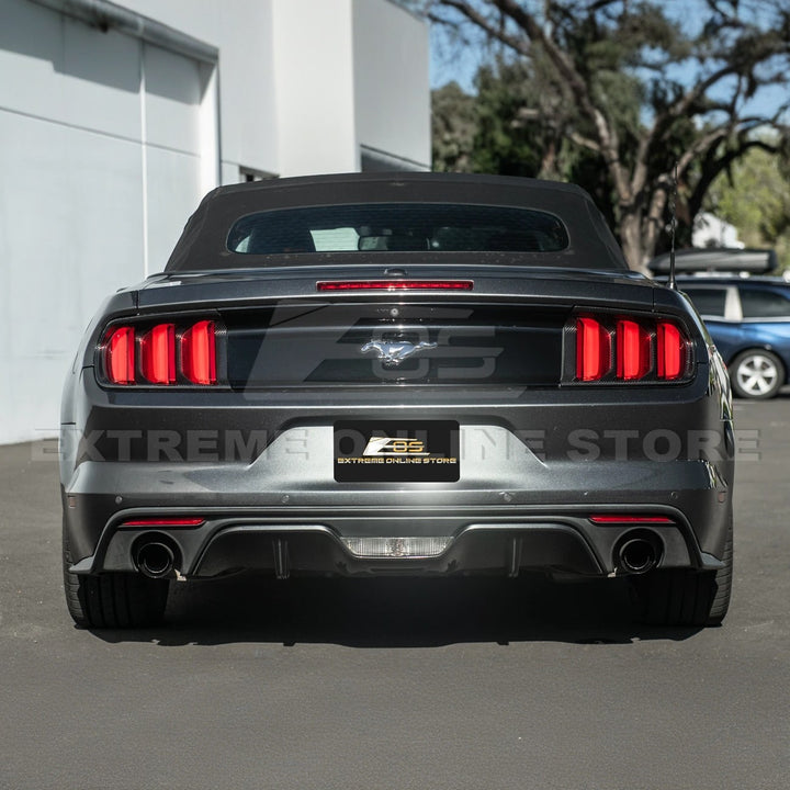 2015-17 Ford Mustang DRY CARBON FIBER Rear Tail Light Trim Bezel Cover Pair