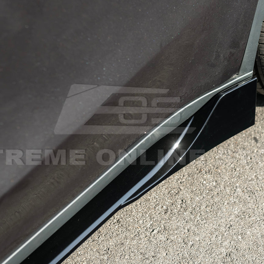 2025-Up Tesla Model Y Track Style Front Lip Side Skirts Kit
