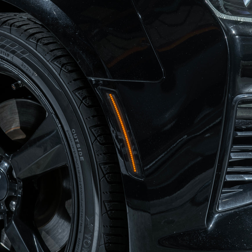 2016-24 Chevrolet Camaro | Front Bumper Amber LED Side Marker Lights