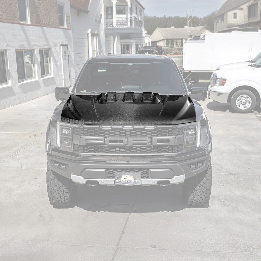 2021-Up F-150 Raptor Carbon Fiber Hood Cover