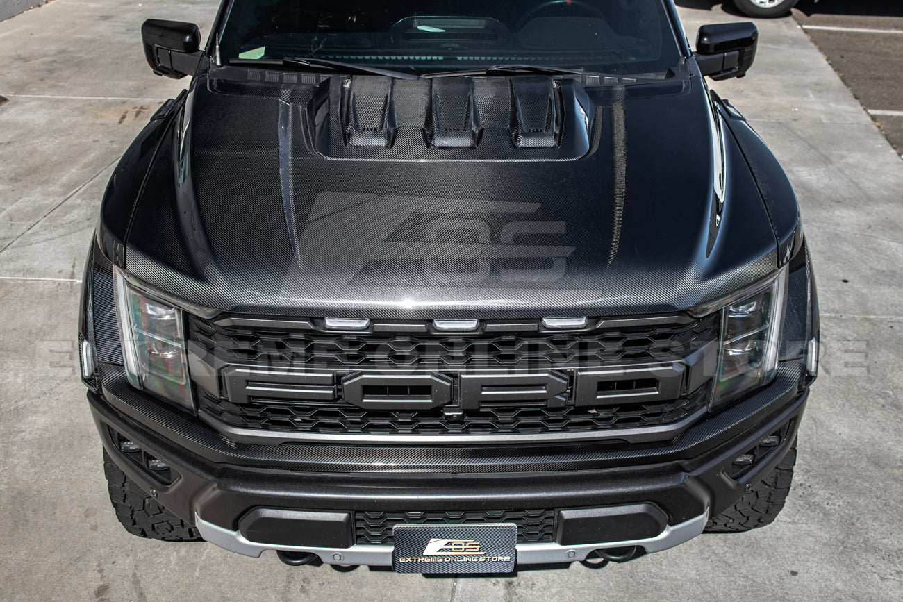 2021-Up F-150 Raptor Carbon Fiber Grille Trim