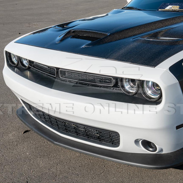 2015-23 Dodge Challenger Headlight Cover w/ Front Grille Insert
