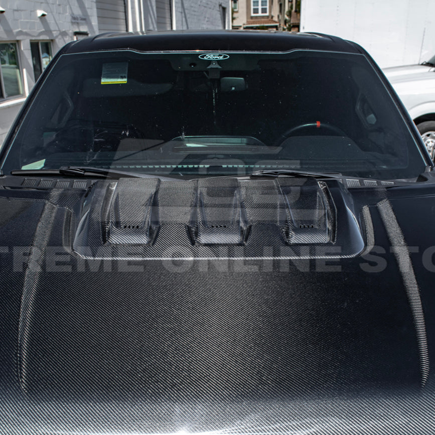 2021-Up F-150 Raptor Carbon Fiber Hood Cover