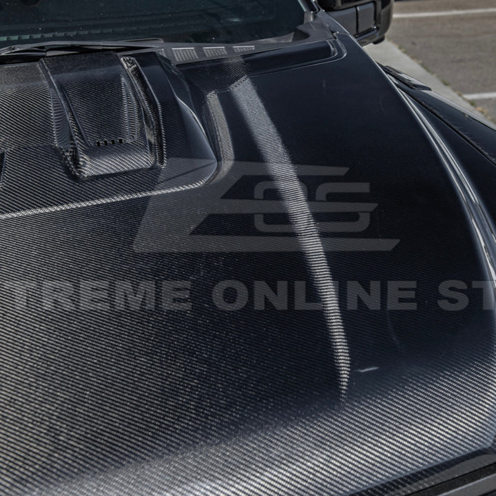 2021-Up F-150 Raptor Carbon Fiber Hood Cover