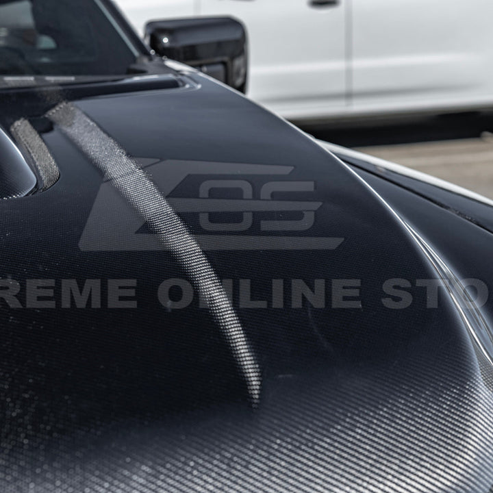 2021-Up F-150 Raptor Carbon Fiber Hood Cover