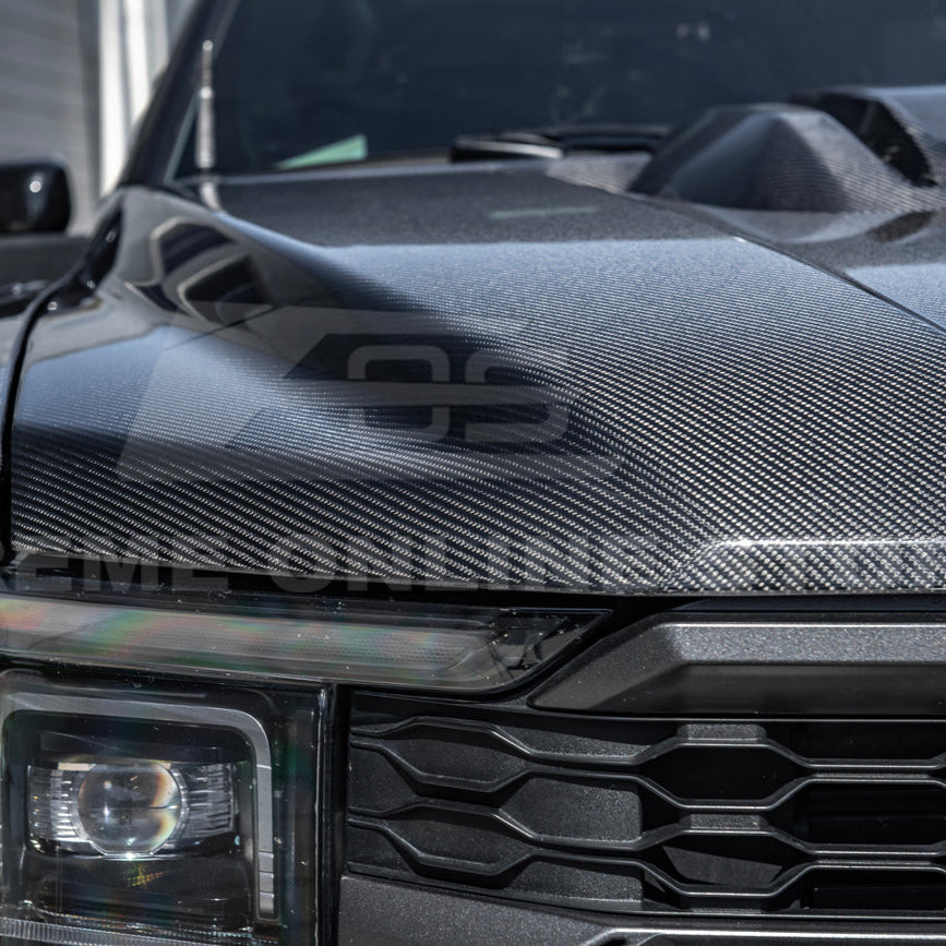 2021-Up F-150 Raptor Carbon Fiber Hood Cover