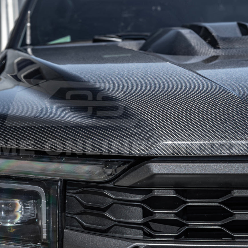 2021-Up F-150 Raptor Carbon Fiber Hood Cover