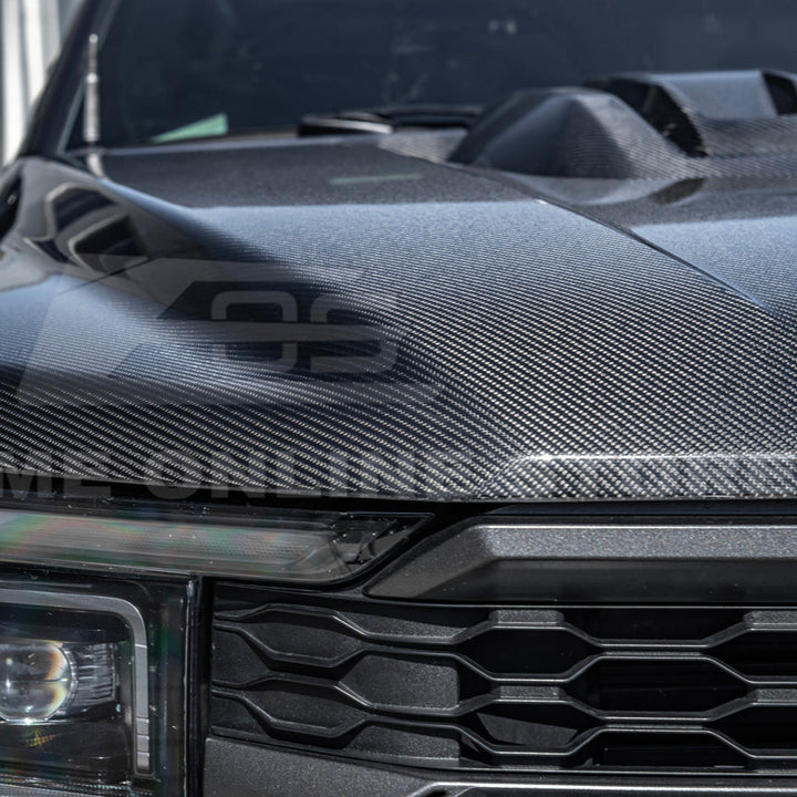 2021-Up F-150 Raptor Carbon Fiber Hood Cover
