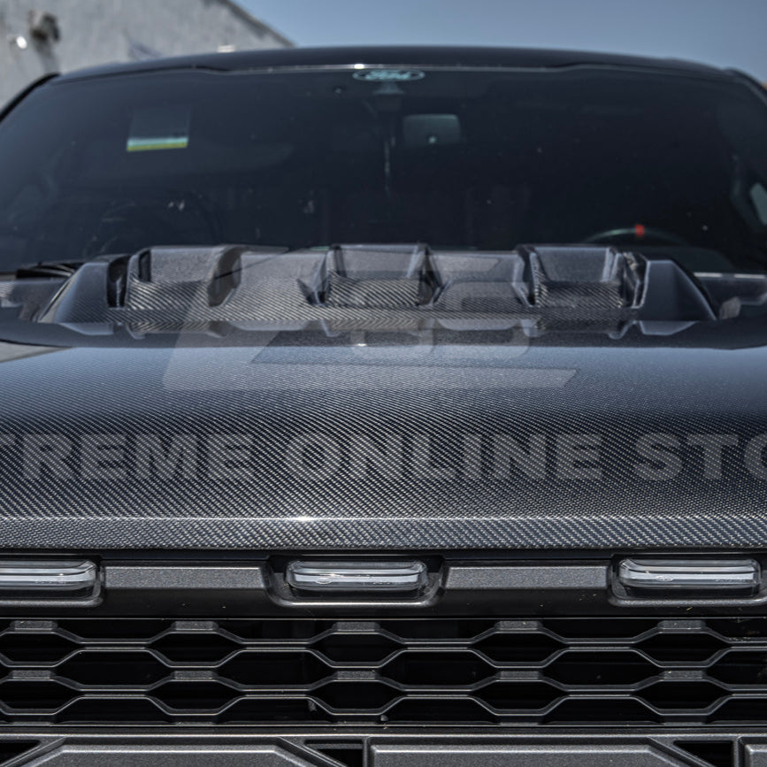 2021-Up F-150 Raptor Carbon Fiber Hood Cover
