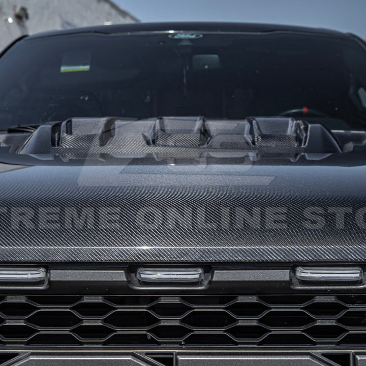 2021-Up F-150 Raptor Carbon Fiber Hood Cover
