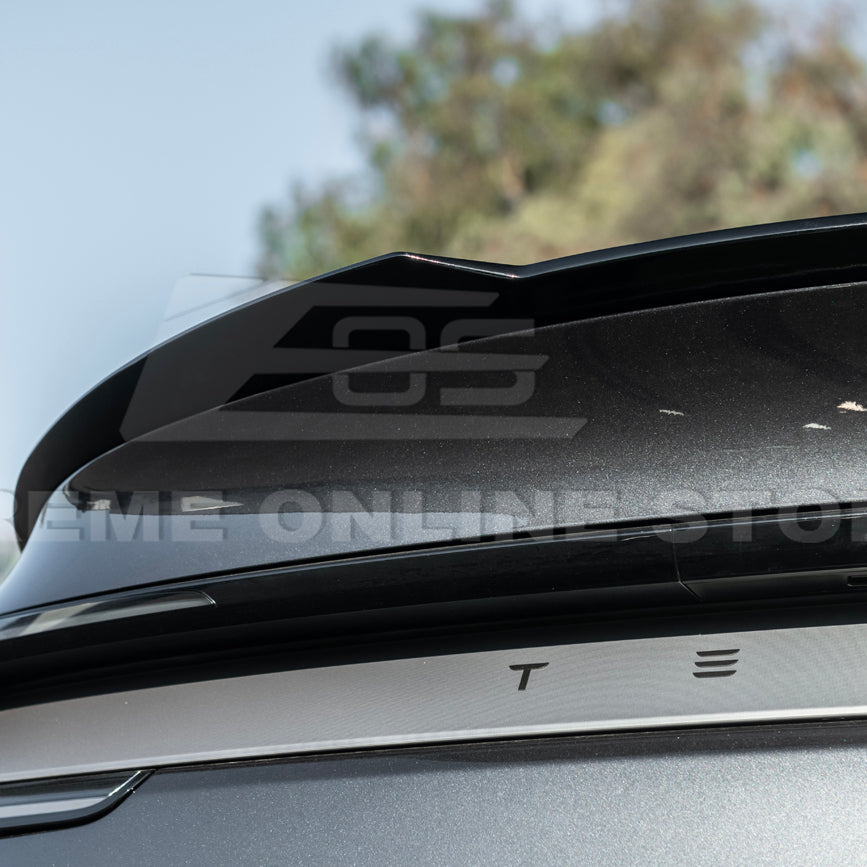 2025-Up Tesla Model Y Track Style Rear Trunk Wing Spoiler