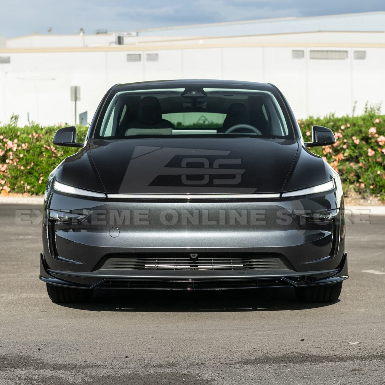 2025-Up Tesla Model Y Track Style Front Lip Side Skirts Kit