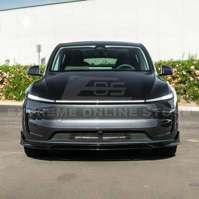 2025-Up Tesla Model Y Track Style 4 Pcs Front Bumper Lip Splitter