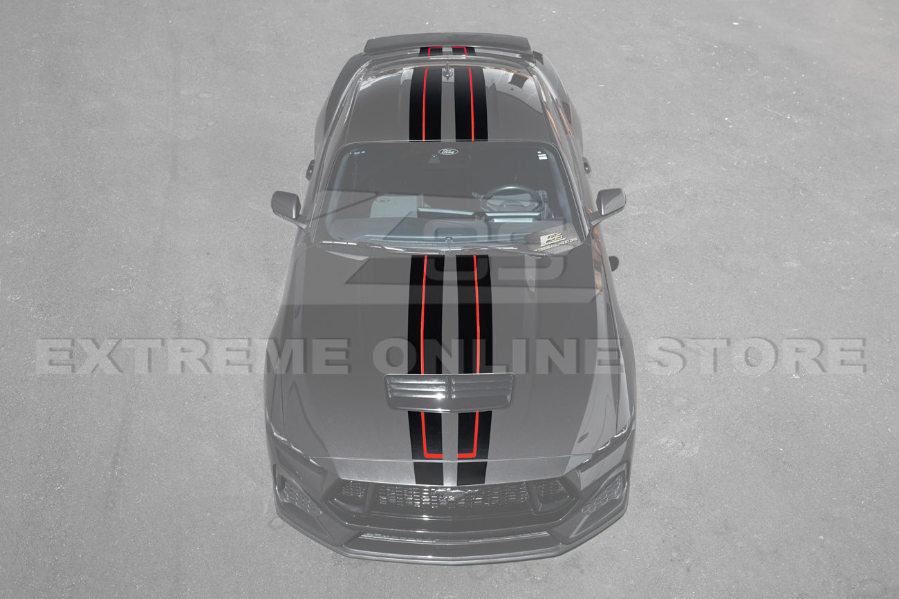 2024-Up Mustang GT Top Racing Car Stripe