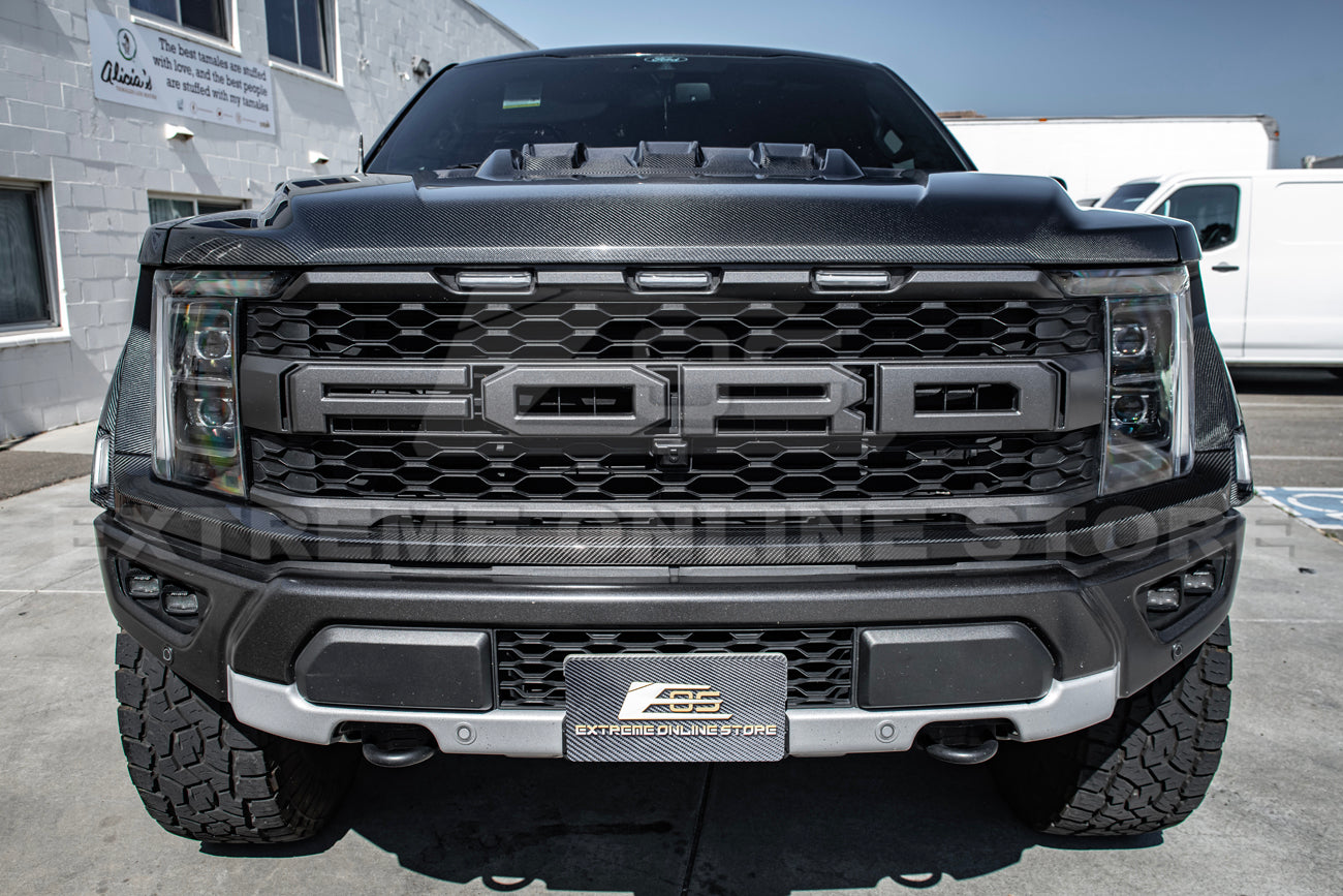 2021-Up F-150 Raptor Carbon Fiber Grille Trim