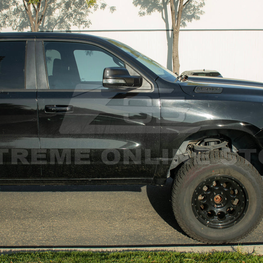 2019-Up Ram 1500 | Factory Style Dry Carbon Fiber Tape On Side Mirror Cap Covers