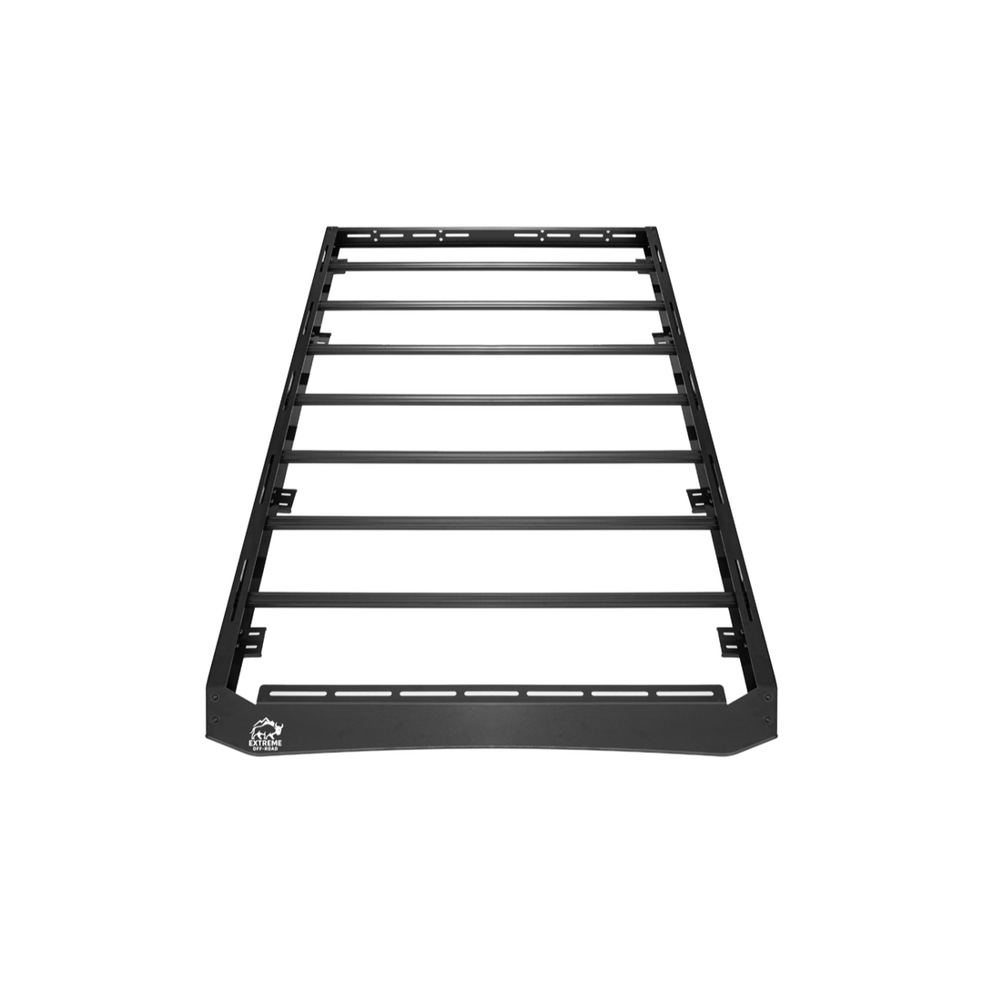 2018-Up Jeep Wrangler | Carbon Steel Black Full-Length Roof Cargo Rack Ladder