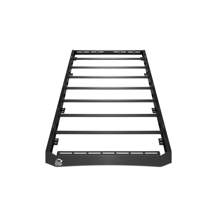 2018-Up Jeep Wrangler | Carbon Steel Black Full-Length Roof Cargo Rack Ladder