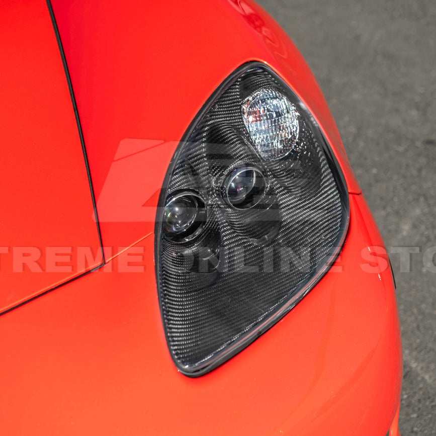 2005-13 Corvette C6 Replacment DRY CARBON FIBER Headlights Housing