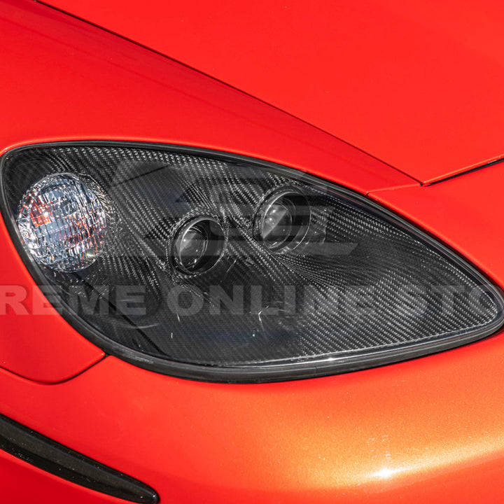 2005-13 Corvette C6 Replacment DRY CARBON FIBER Headlights Housing
