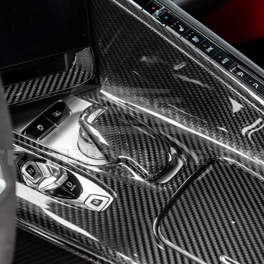Corvette C8 DRY CARBON FIBER Center Console w/ Switch Trim Cover