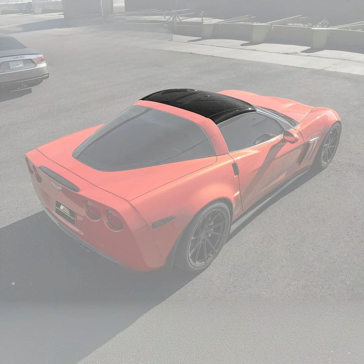 2005-13 Corvette C6 CARBON FIBER Top Targa Roof Panel outlet C-11 ROOF-1214-BKCF