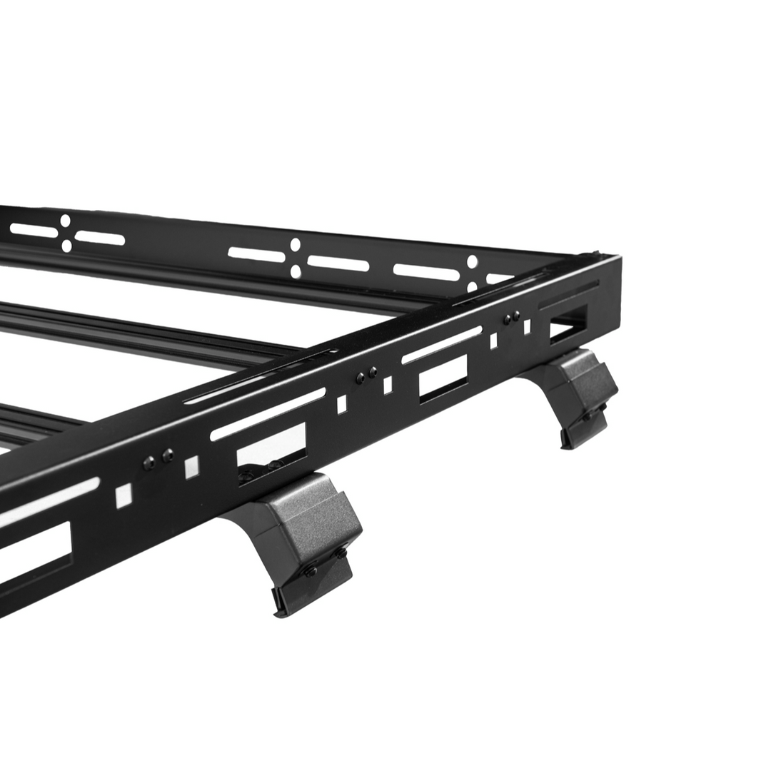 2018-Up Jeep Wrangler | Carbon Steel Black Full-Length Roof Cargo Rack Ladder