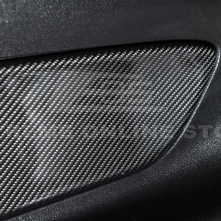 2015-23 Ford Mustang DRY CARBON FIBER Rear Seat Decorative Board Cover