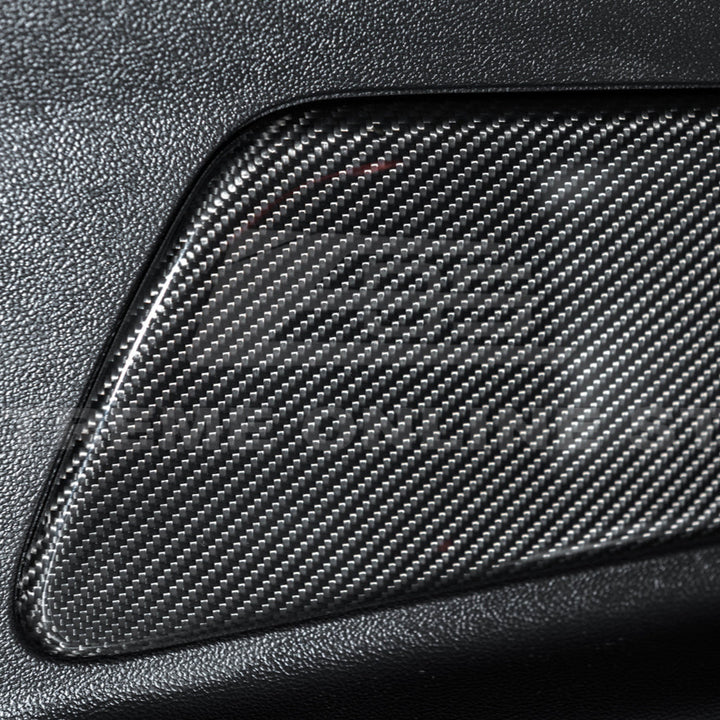 2015-23 Ford Mustang DRY CARBON FIBER Rear Seat Decorative Board Cover