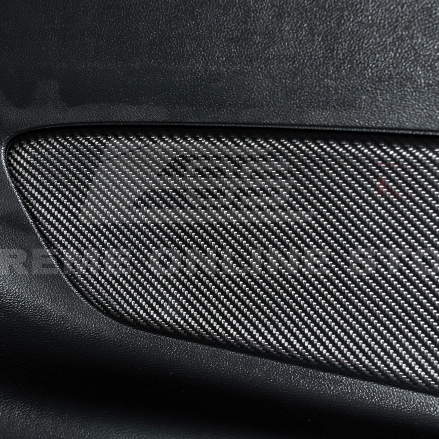 2015-23 Ford Mustang DRY CARBON FIBER Rear Seat Decorative Board Cover