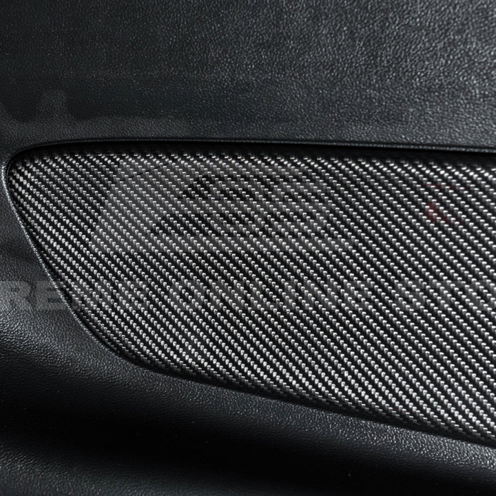 2015-23 Ford Mustang DRY CARBON FIBER Rear Seat Decorative Board Cover