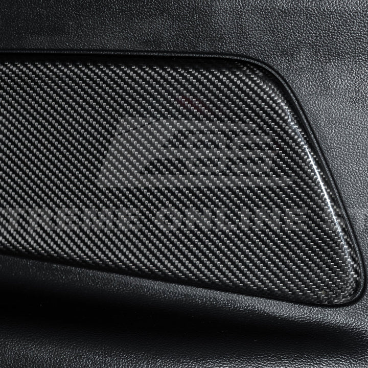 2015-23 Ford Mustang DRY CARBON FIBER Rear Seat Decorative Board Cover