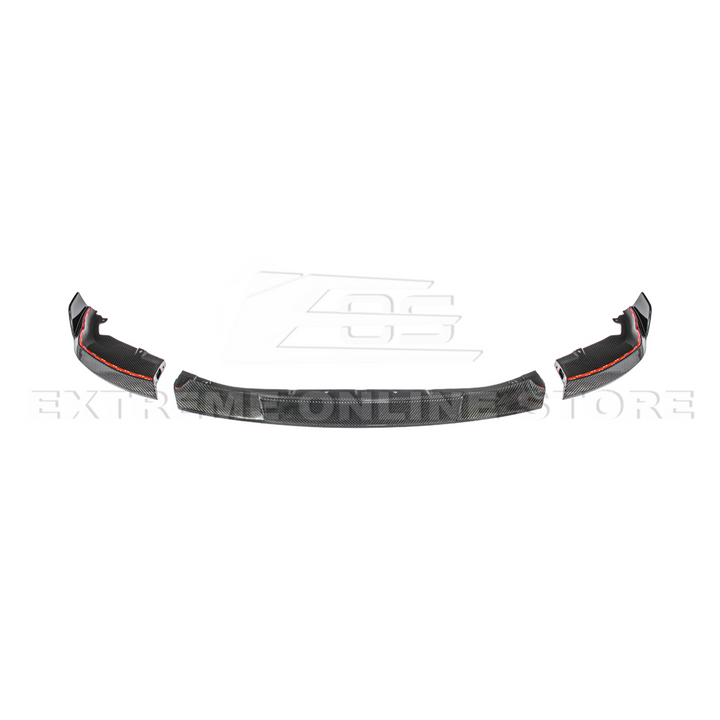 2023-Up BMW G87 M2 | TR Style 3PCS Dry Carbon Fiber Front Bumper Splitter Lip