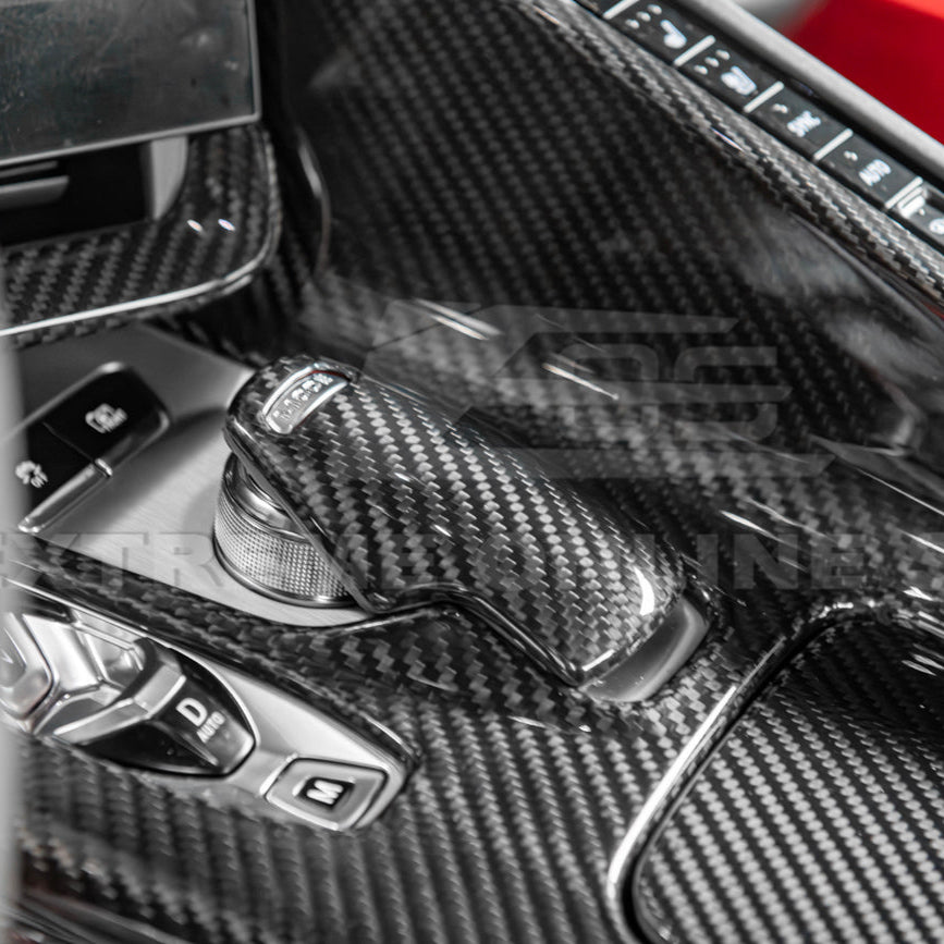 Corvette C8 DRY CARBON FIBER Center Console w/ Switch Trim Cover