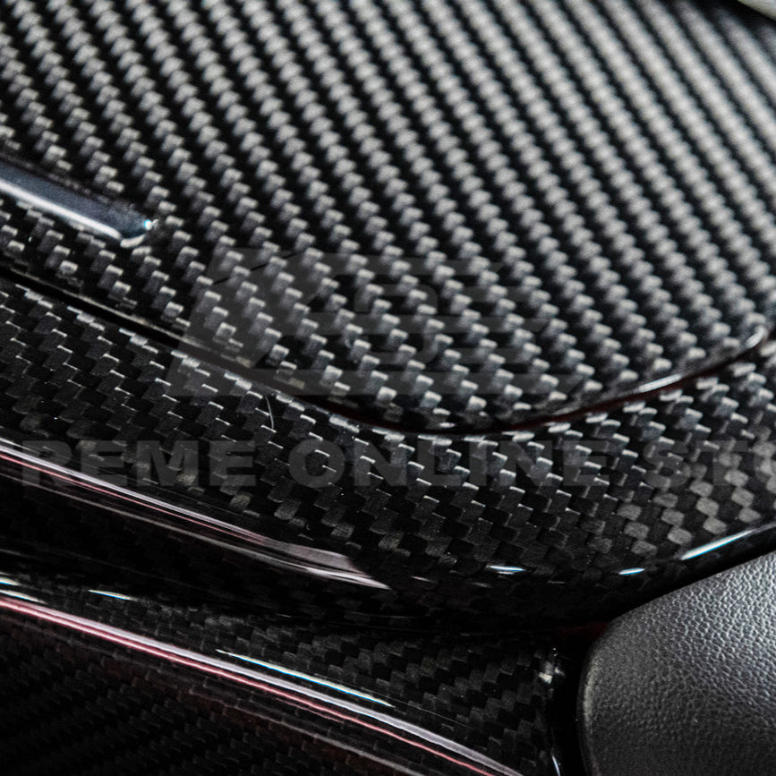 Corvette C8 DRY CARBON FIBER Center Console w/ Switch Trim Cover