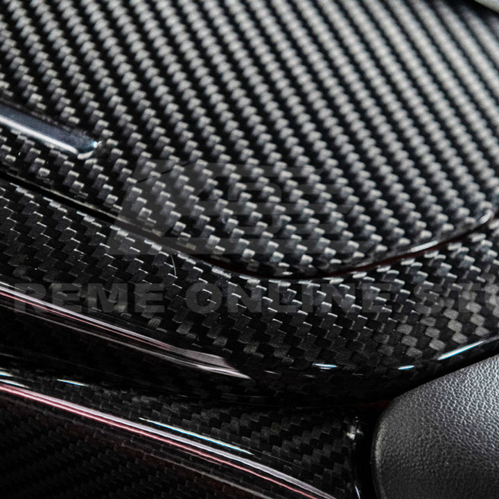 Corvette C8 DRY CARBON FIBER Center Console w/ Switch Trim Cover