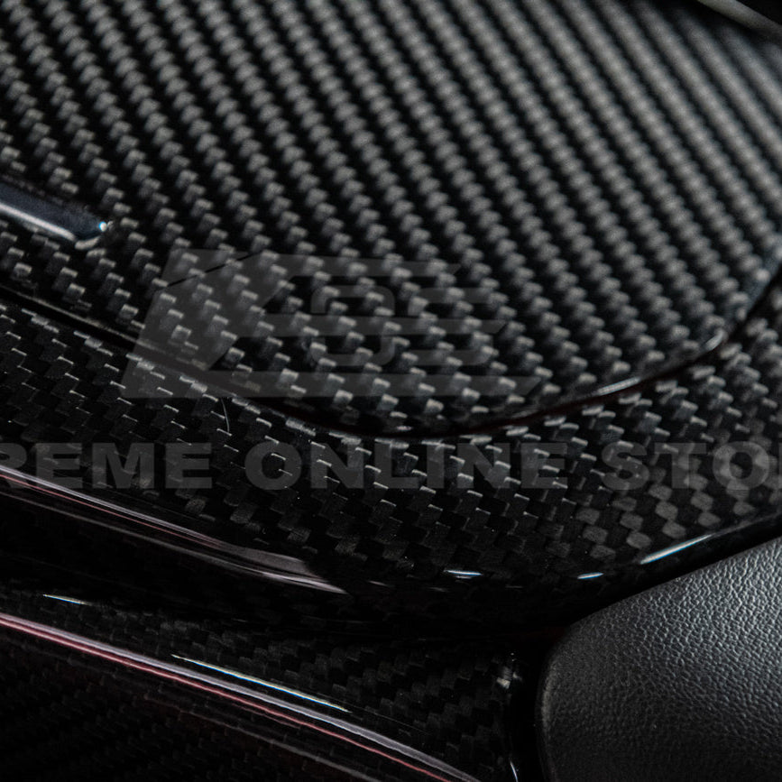 Corvette C8 DRY CARBON FIBER Center Console w/ Switch Trim Cover