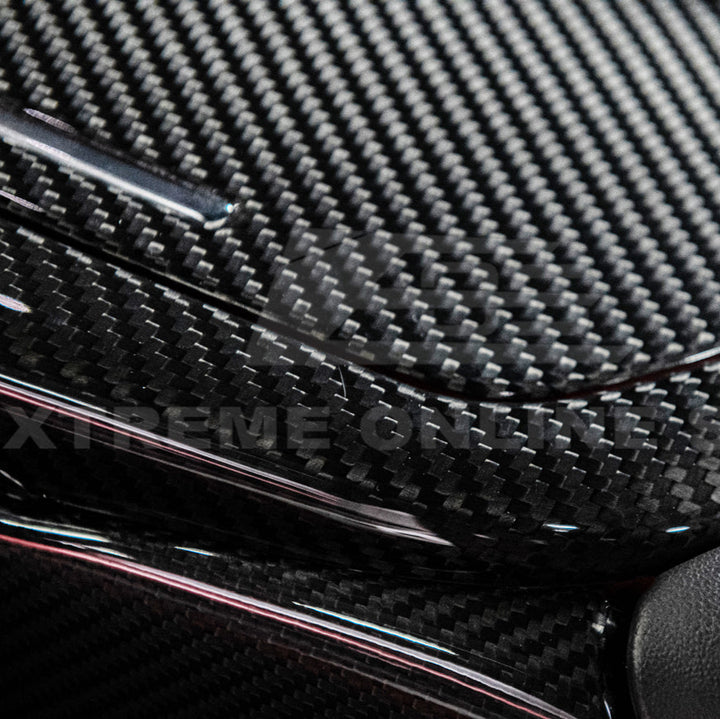 Corvette C8 DRY CARBON FIBER Center Console w/ Switch Trim Cover