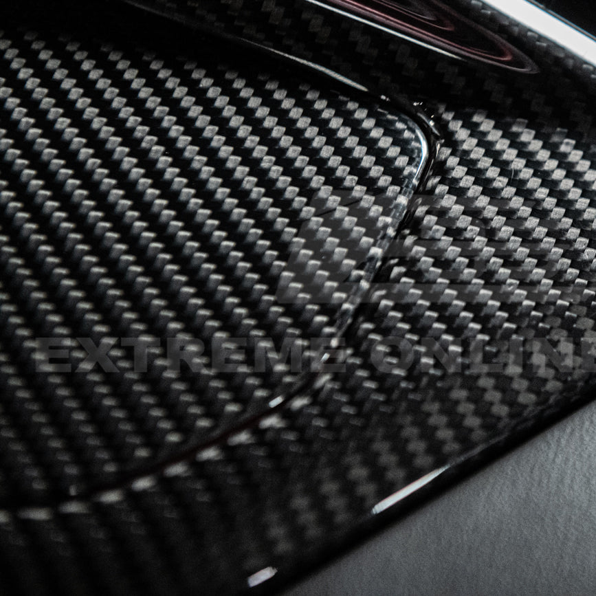 Corvette C8 DRY CARBON FIBER Center Console w/ Switch Trim Cover