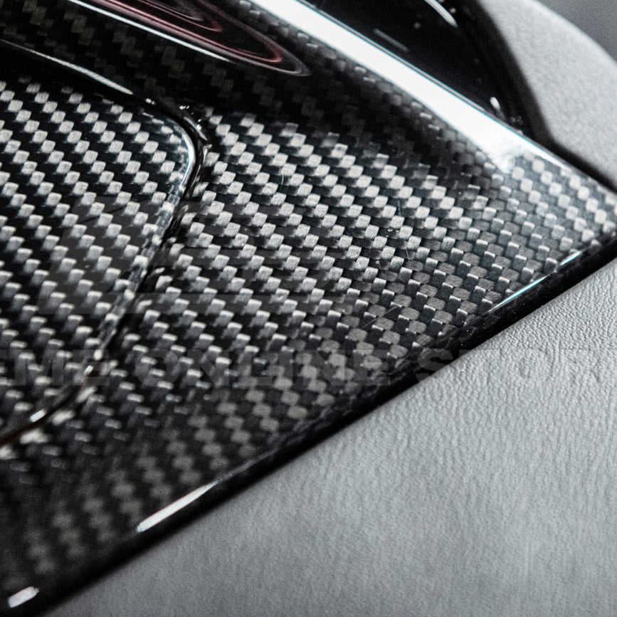 Corvette C8 DRY CARBON FIBER Center Console w/ Switch Trim Cover