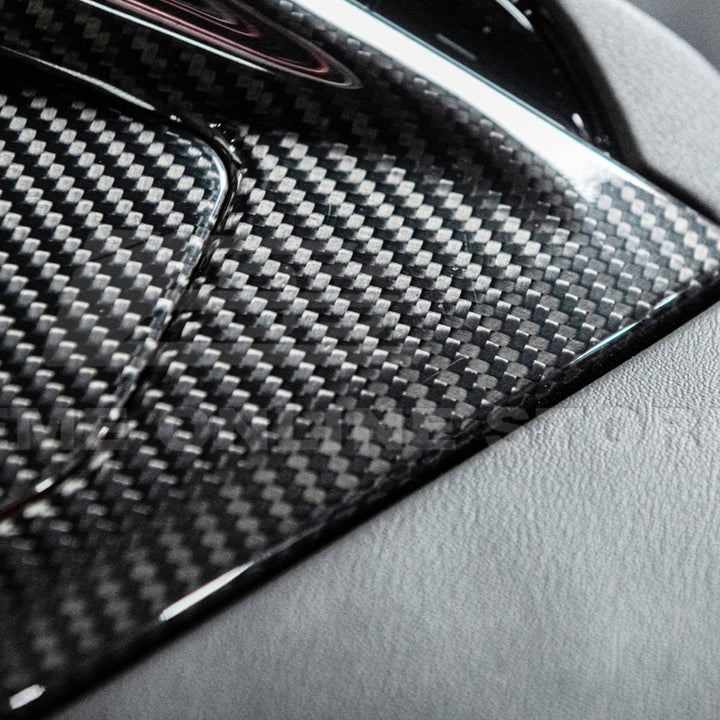 Corvette C8 DRY CARBON FIBER Center Console w/ Switch Trim Cover