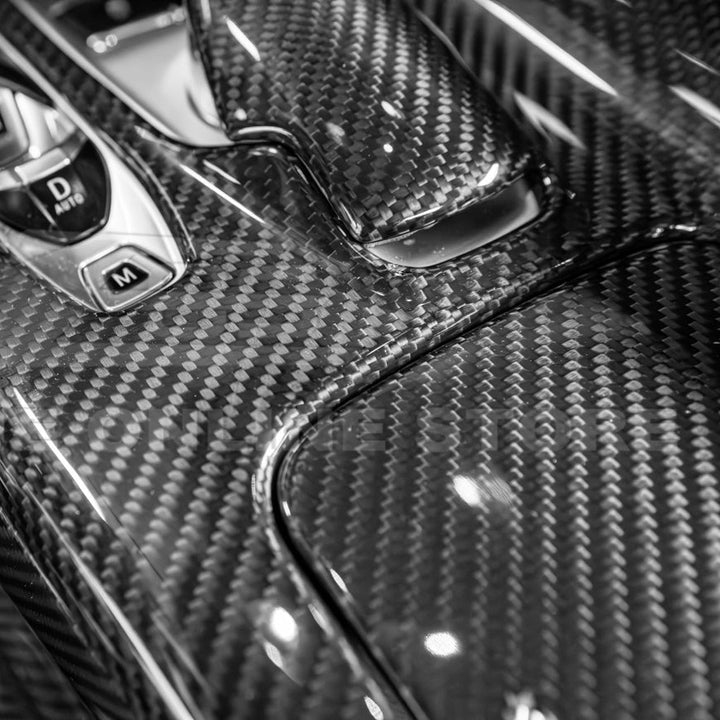 Corvette C8 DRY CARBON FIBER Center Console w/ Switch Trim Cover