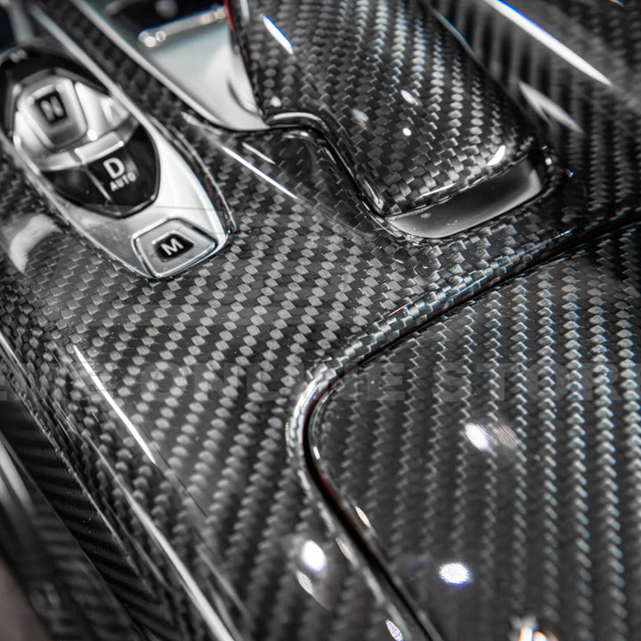 Corvette C8 DRY CARBON FIBER Center Console w/ Switch Trim Cover
